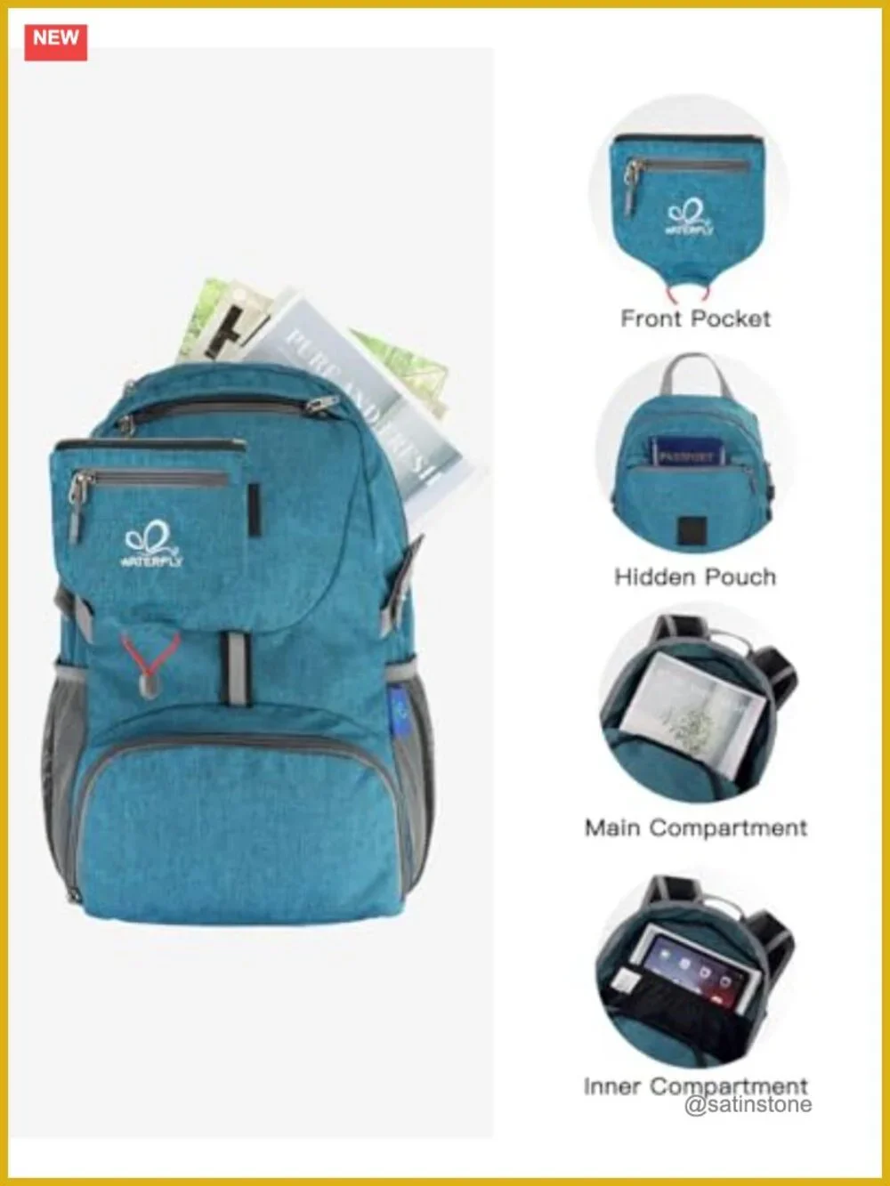 Ultra Light Foldable Backpack 20L Travel Hiking Daypack